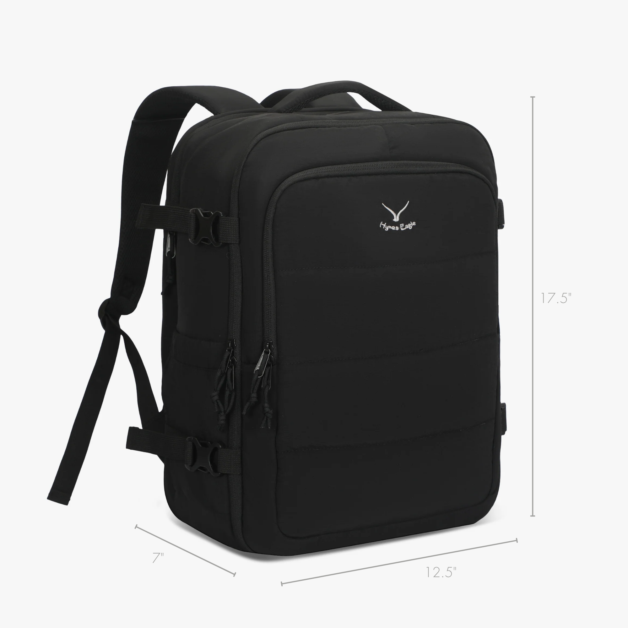 Hynes Eagle 30L Hybrid Travel Backpack – Lightweight Weekender Carry-On with Laptop Sleeve & Luggage Strap