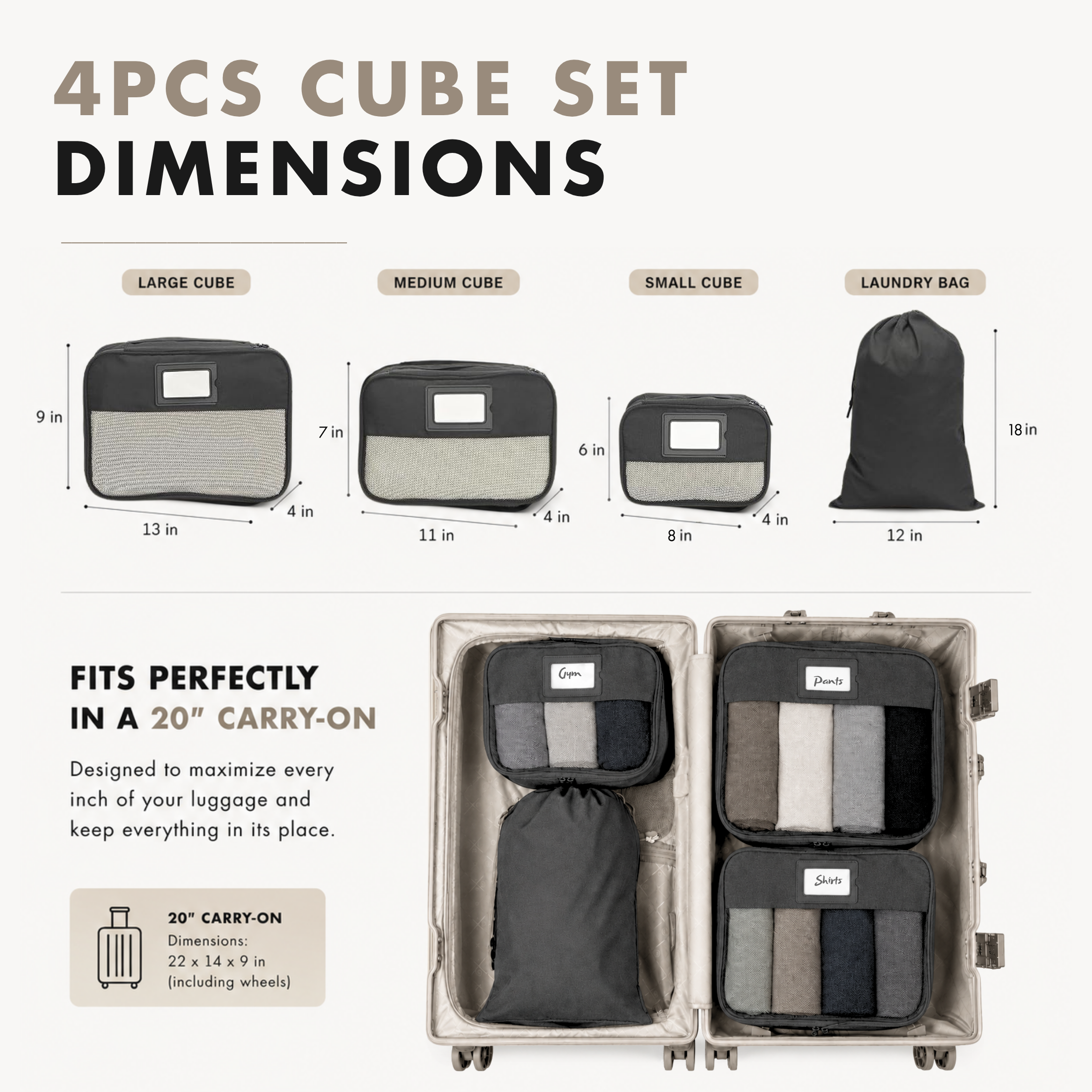 Structured Packing Cube Set – Hynes Eagle