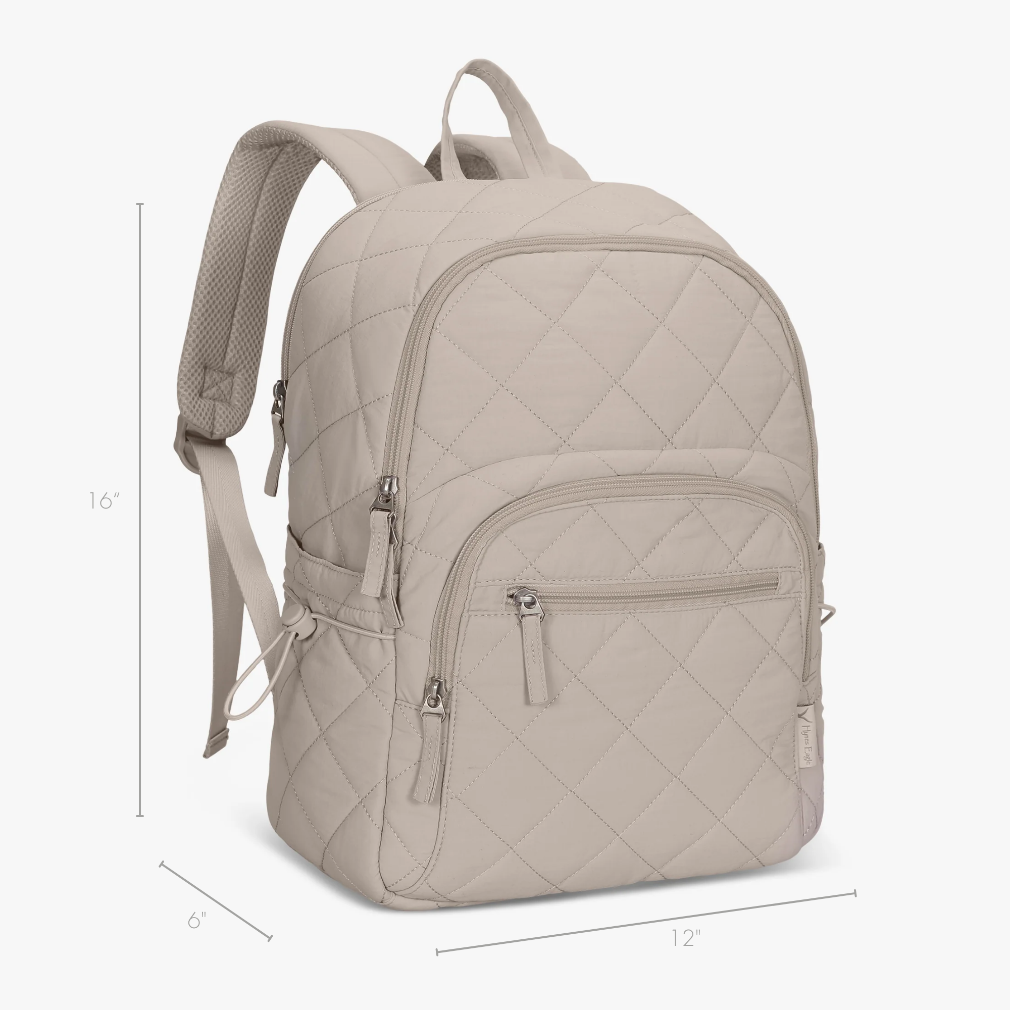 Hynes Eagle 20L Quilted Laptop Backpack – Lightweight Water-Resistant Nylon Travel & Work Backpack with 16" Laptop Sleeve