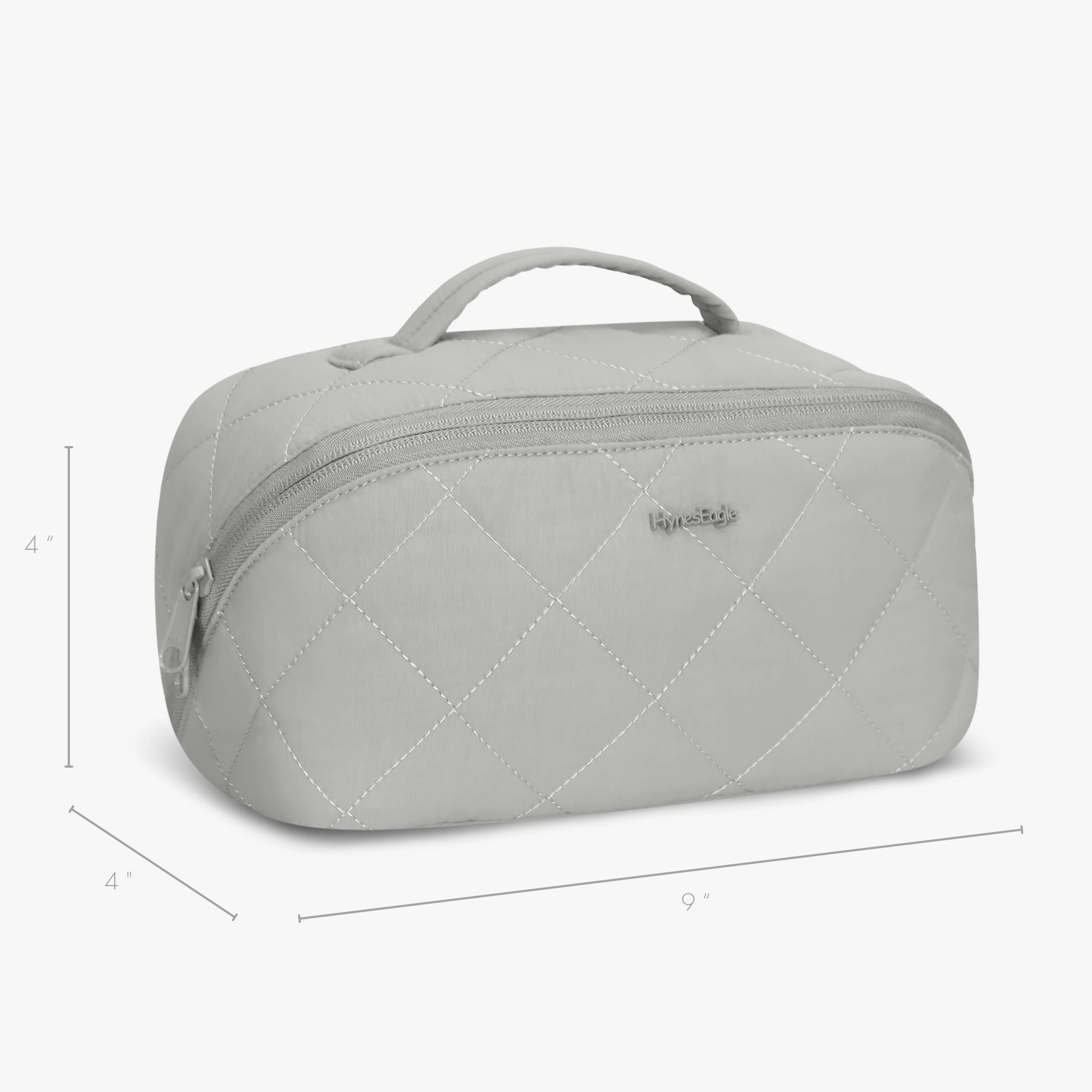 Hynes Eagle Women Quilted Makeup & Toiletry Organizer – Water-Resistant Travel Cosmetic Bag