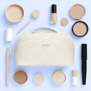 Hynes Eagle Women Quilted Makeup & Toiletry Organizer – Water-Resistant Travel Cosmetic Bag