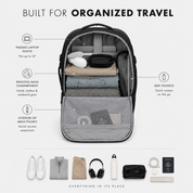 26L Expandable Carry On Backpack - Hynes Eagle