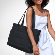 Hynes Eagle 20L Puffy Tote Bag – Lightweight Water-Resistant Work, Gym & Travel Bag with 15" Laptop Sleeve & Luggage Strap