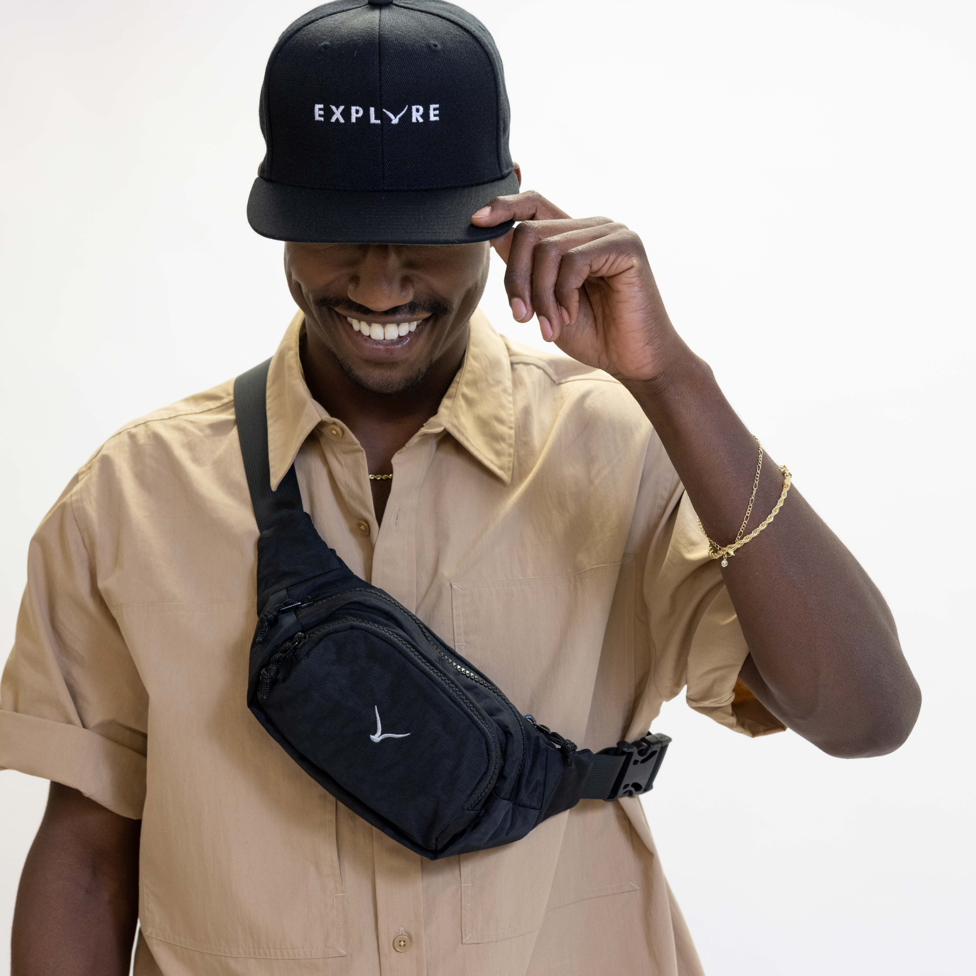 Hynes Eagle Waist Bag – Lightweight Water-Repellent Fanny Pack with Adjustable Strap & Hidden Anti-Theft Pocket