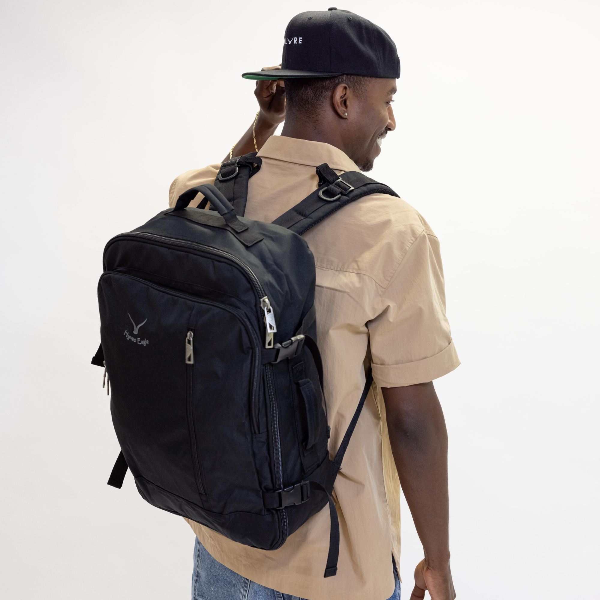 Hynes Eagle 38L Carry-On Backpack – Lightweight Travel Laptop Bag with 15" Sleeve, Water-Resistant, Flight Approved