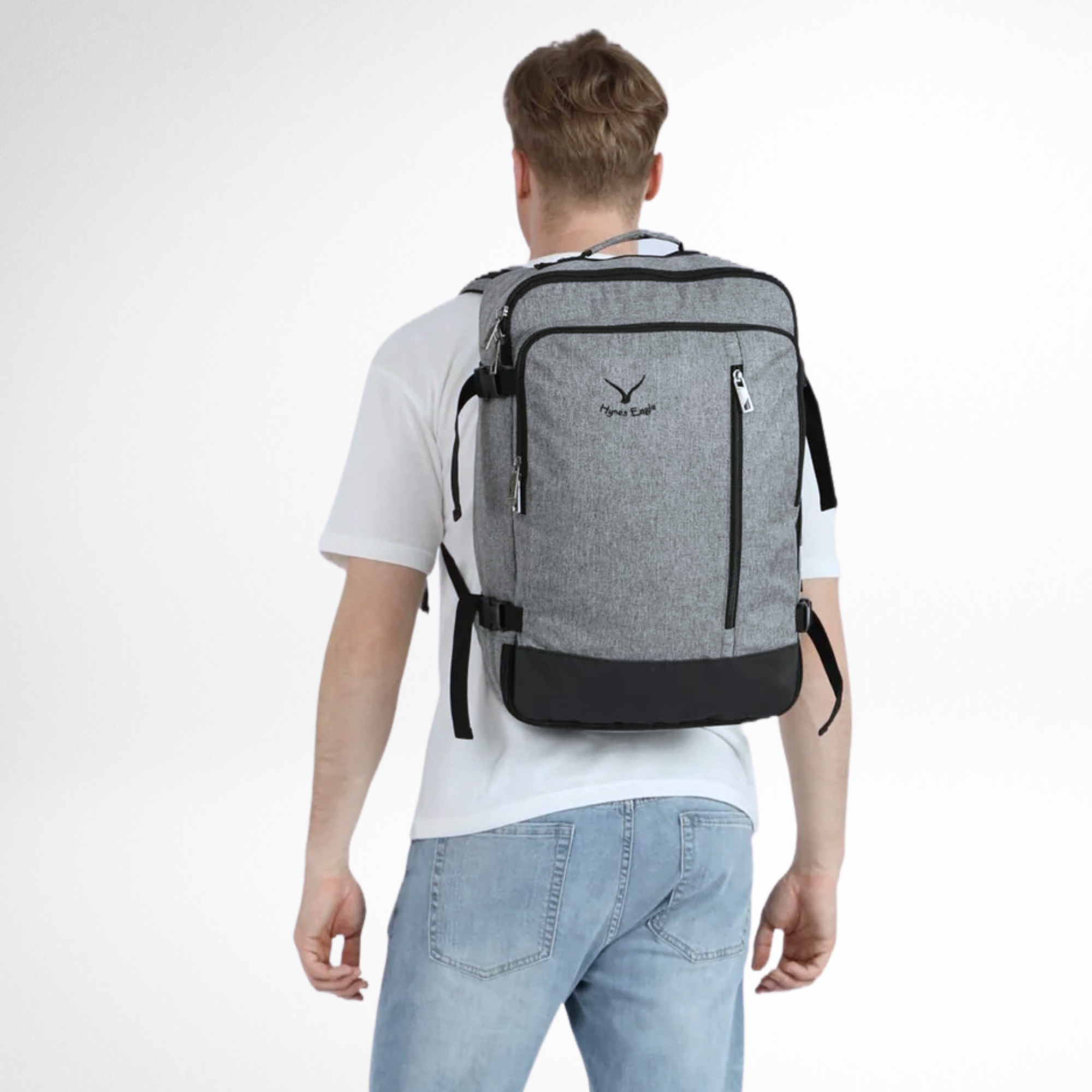 Hynes Eagle 38L Carry-On Backpack – Lightweight Travel Laptop Bag with 15" Sleeve, Water-Resistant, Flight Approved