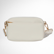 Hynes Eagle Women Compact Vegan Leather Crossbody – Convertible Small Shoulder Bag with Woven Strap & 3 Zipper Compartments