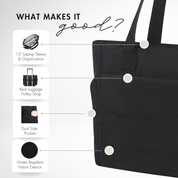 Hynes Eagle 20L Puffy Tote Bag – Lightweight Water-Resistant Work, Gym & Travel Bag with 15" Laptop Sleeve & Luggage Strap