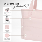 Hynes Eagle 20L Puffy Tote Bag – Lightweight Water-Resistant Work, Gym & Travel Bag with 15" Laptop Sleeve & Luggage Strap