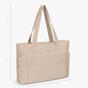 Hynes Eagle 20L Puffy Tote Bag – Lightweight Water-Resistant Work, Gym & Travel Bag with 15" Laptop Sleeve & Luggage Strap