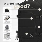 Hynes Eagle 20L Lifestyle Backpack – Lightweight Everyday Backpack with Laptop Sleeve & Shoe Compartment