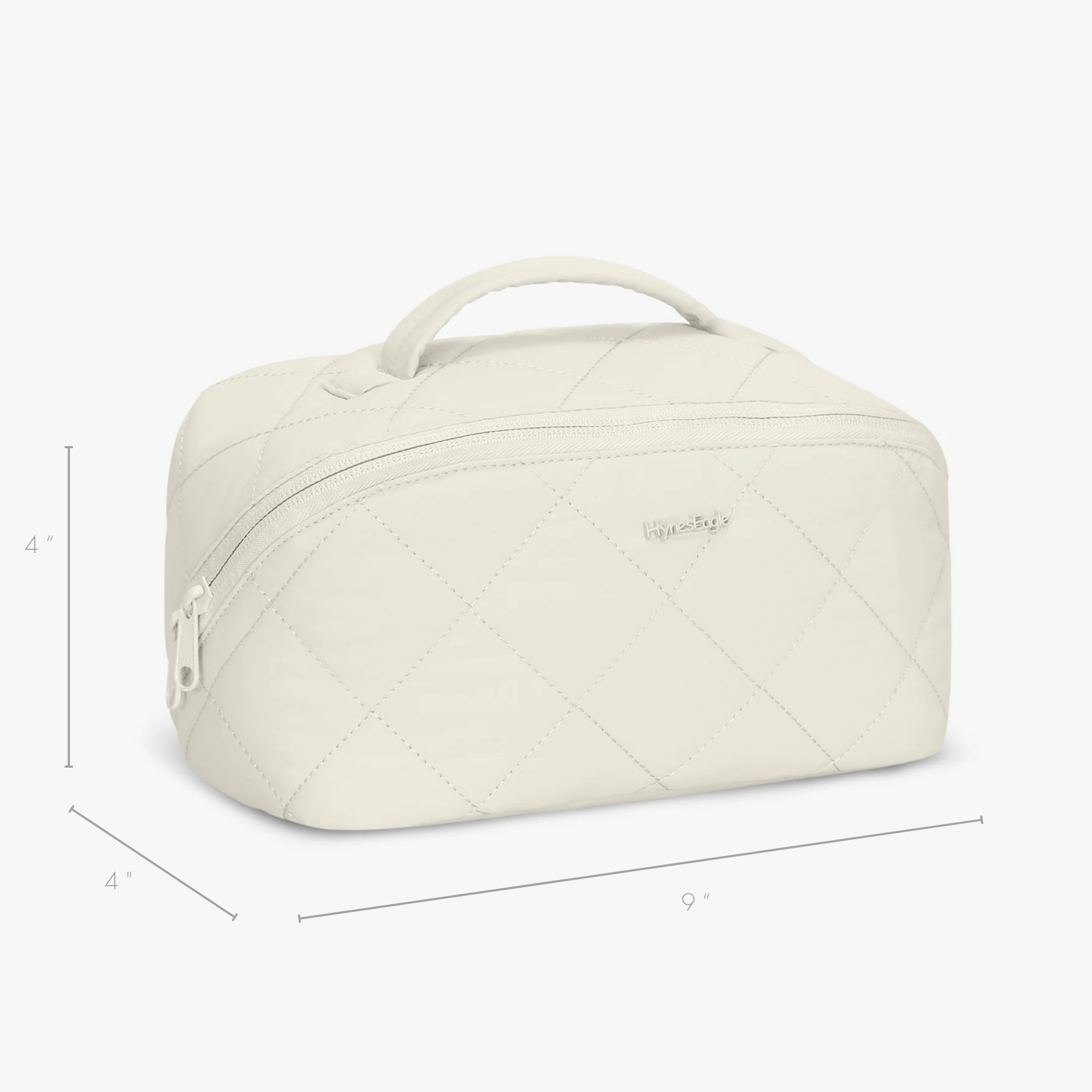 Hynes Eagle Women Quilted Makeup & Toiletry Organizer – Water-Resistant Travel Cosmetic Bag
