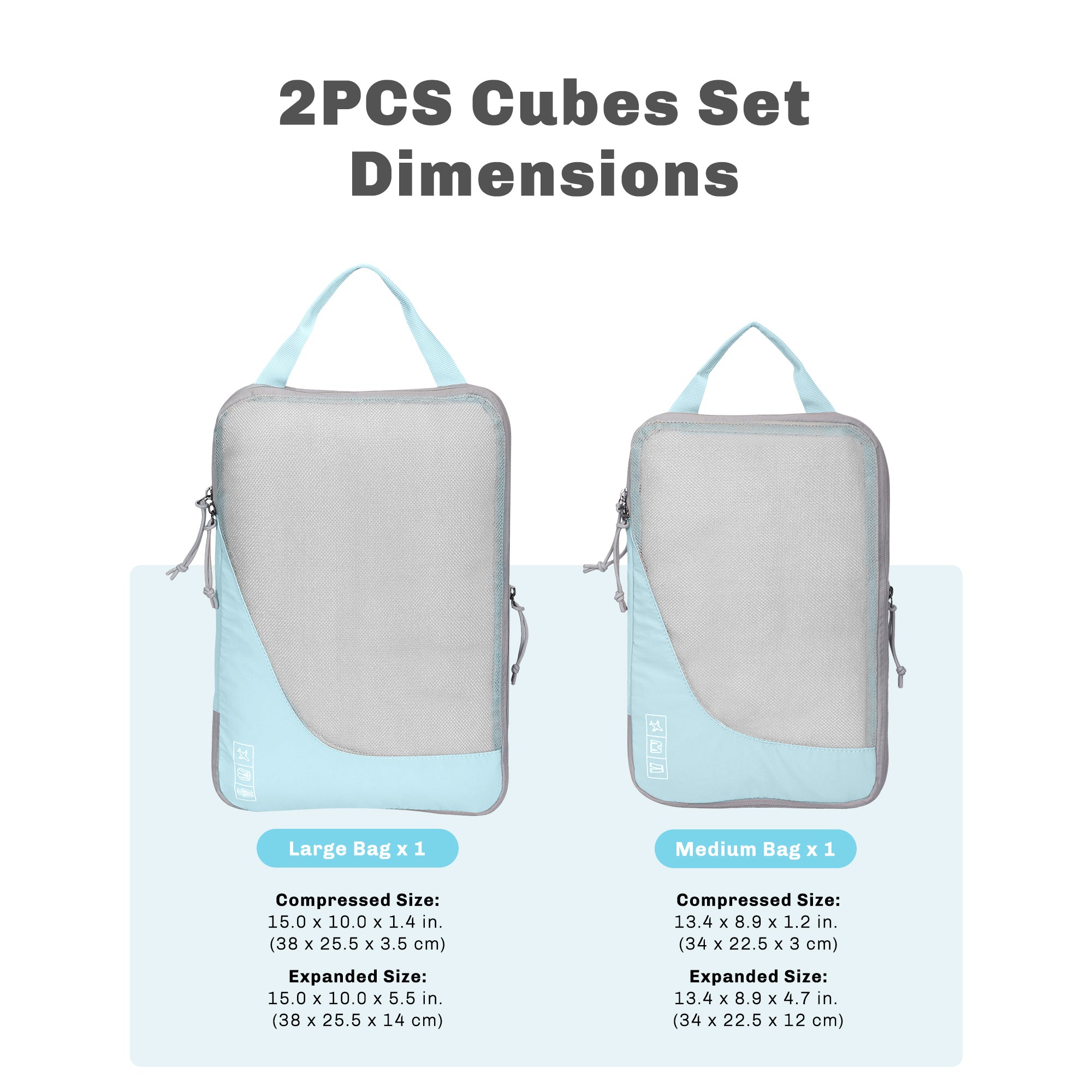 Compression Cubes Set 2 Piece/ 4 Piece/ 6 Piece