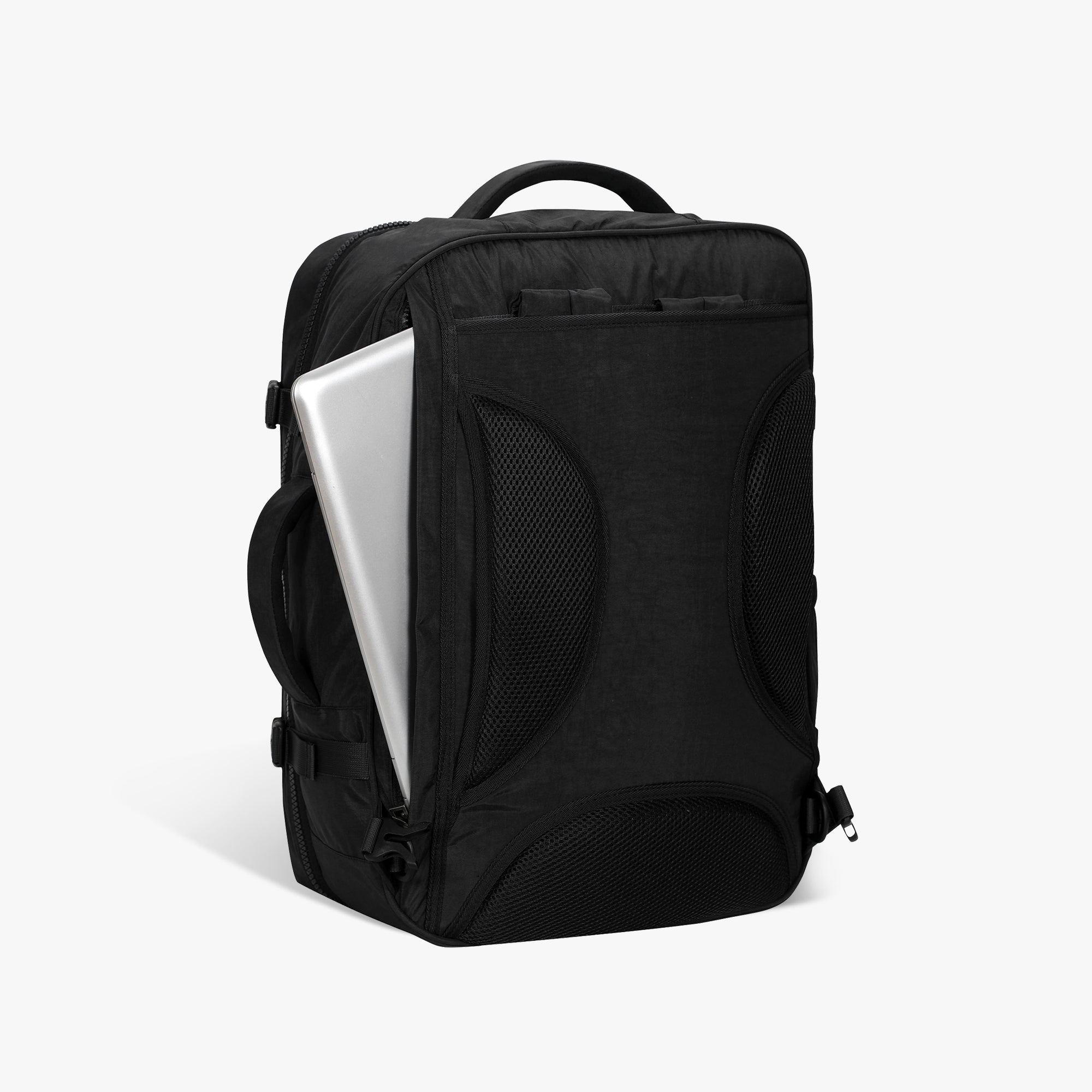 Voyager 44L Expandable Travel Backpack x PackPal Cube Set-Black