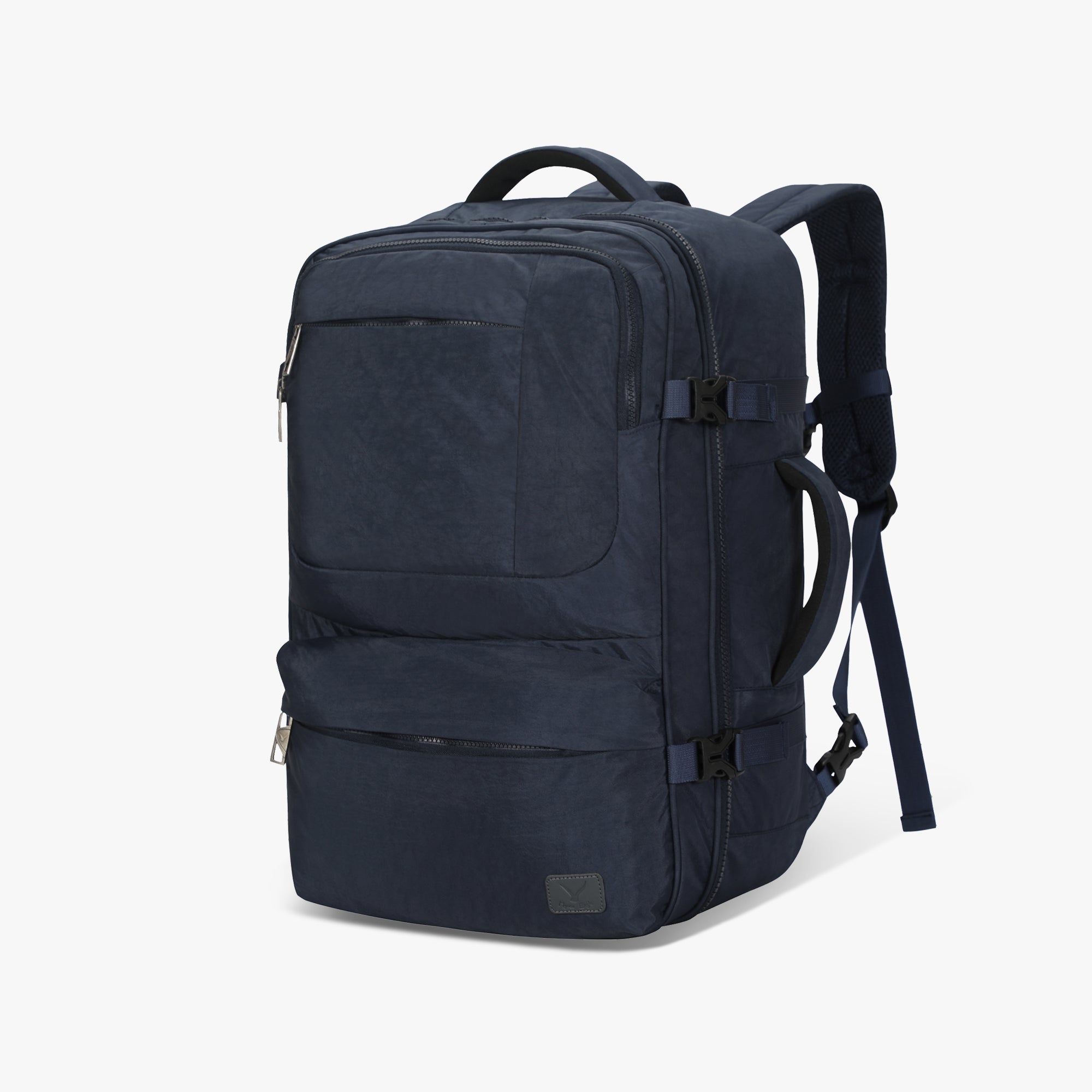 Voyager 44L Expandable Travel Backpack-Navy