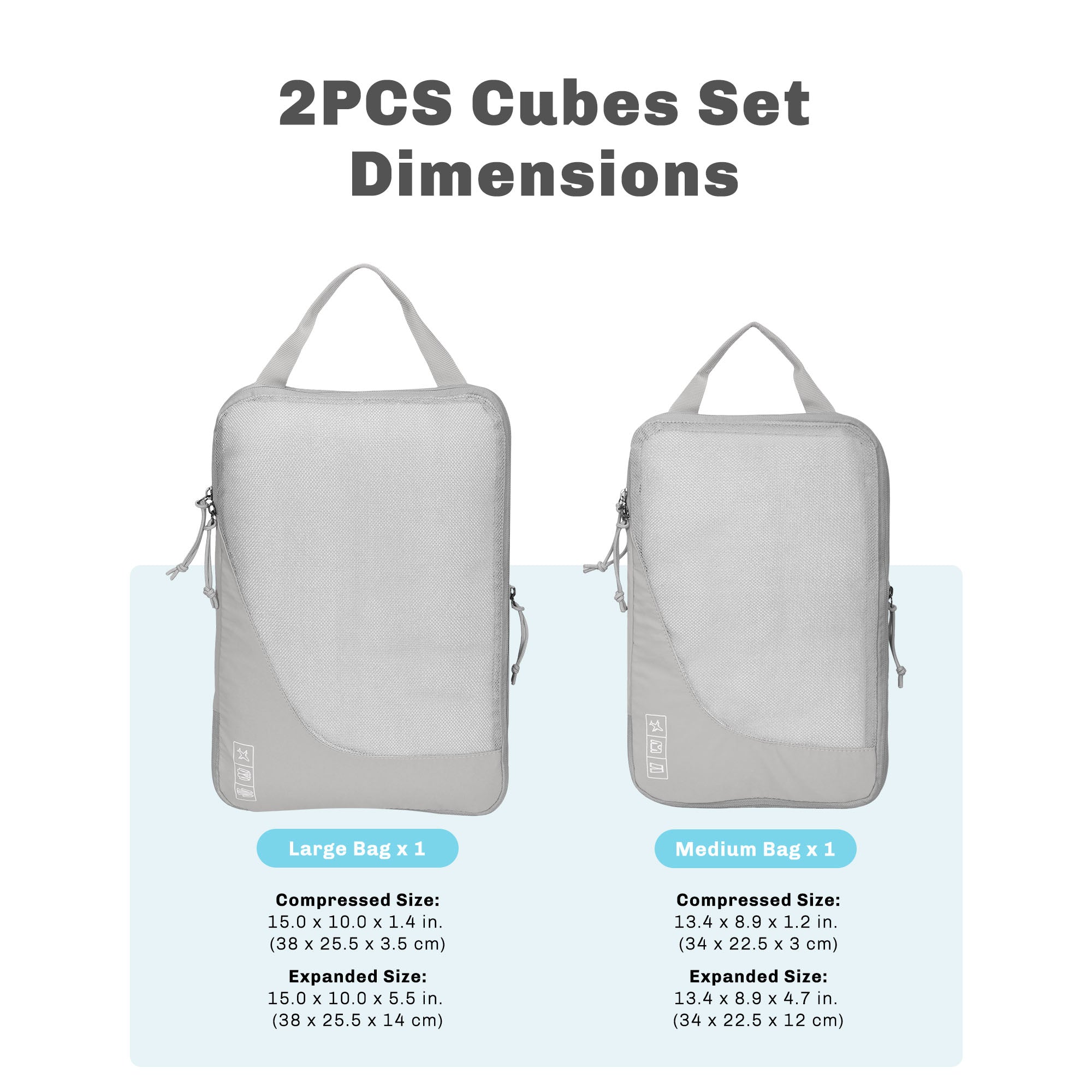 Compression Cubes Set 2 Piece/ 4 Piece/ 6 Piece