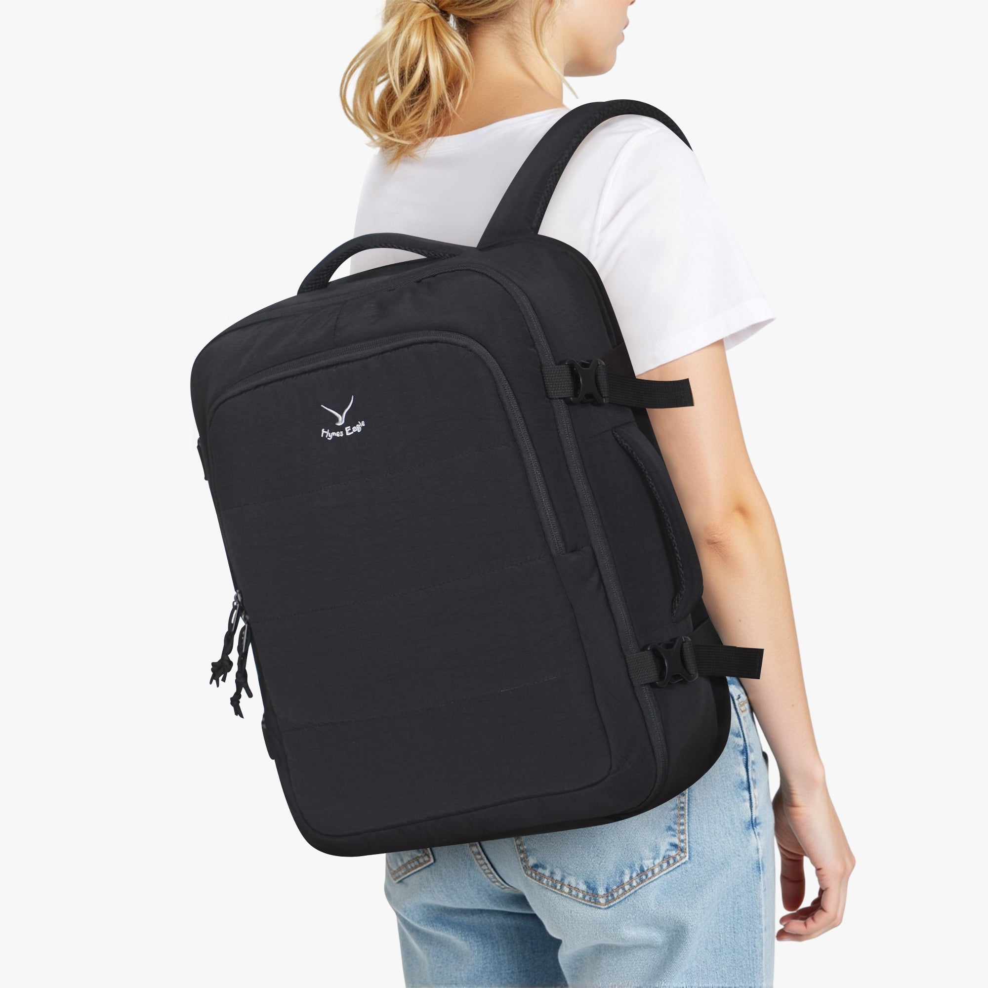 Hynes Eagle 30L Lightweight Puffy Backpack – Stylish Carry-On Travel Bag with Laptop Sleeve