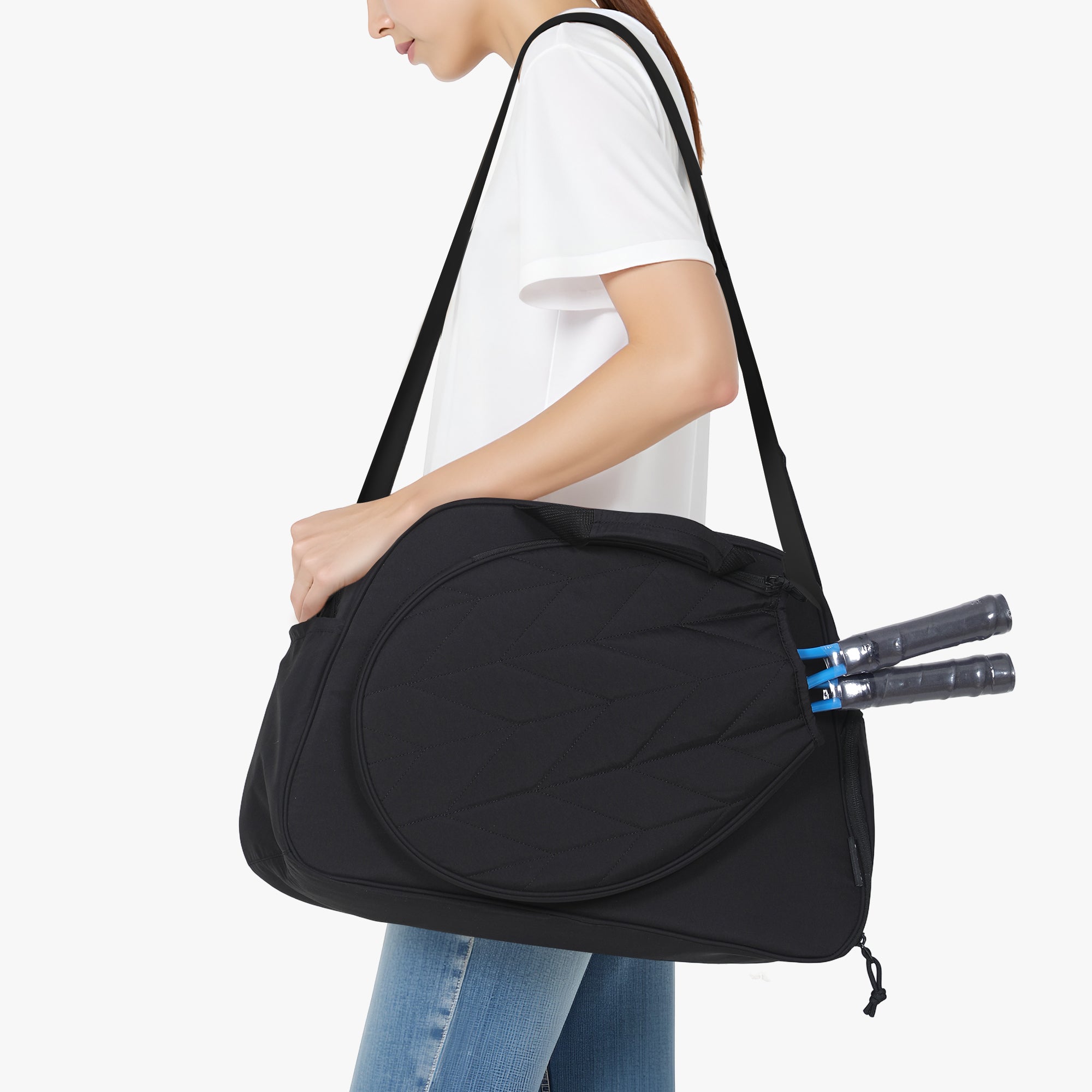 Hynes Eagle Pickleball Duffel Bag – Water-Resistant Paddle Sports Gym Bag with Laptop Sleeve, Shoe Pocket & Court Hooks