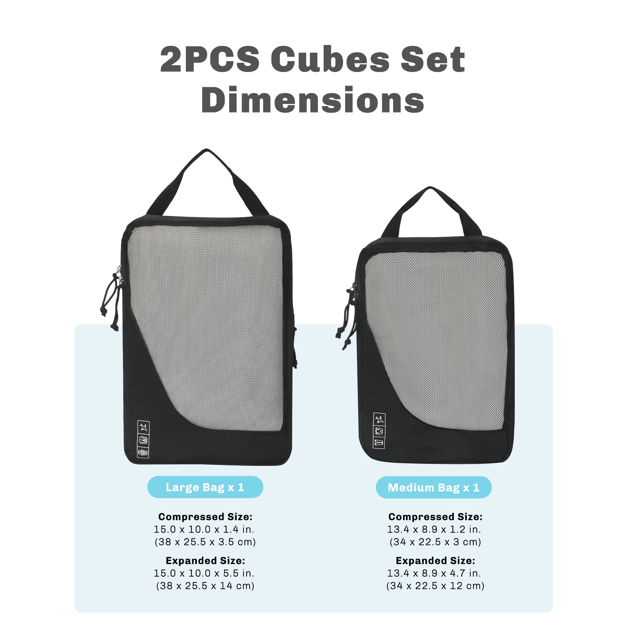 Compression Cubes Set 2 Piece/ 4 Piece/ 6 Piece