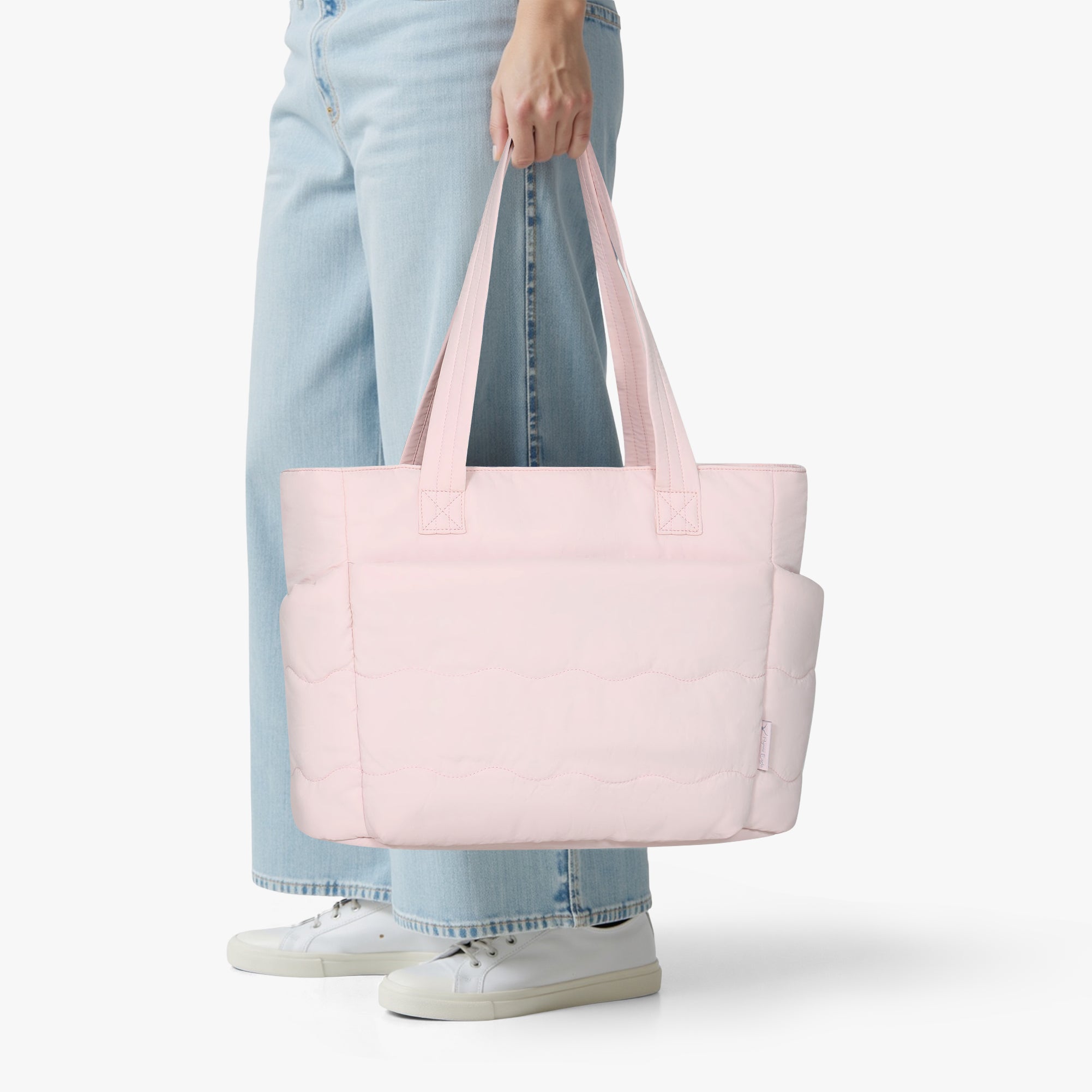 Hynes Eagle 20L Puffy Tote Bag – Lightweight Water-Resistant Work & Gym Bag with Laptop Sleeve, Luggage Strap & Smart Pockets