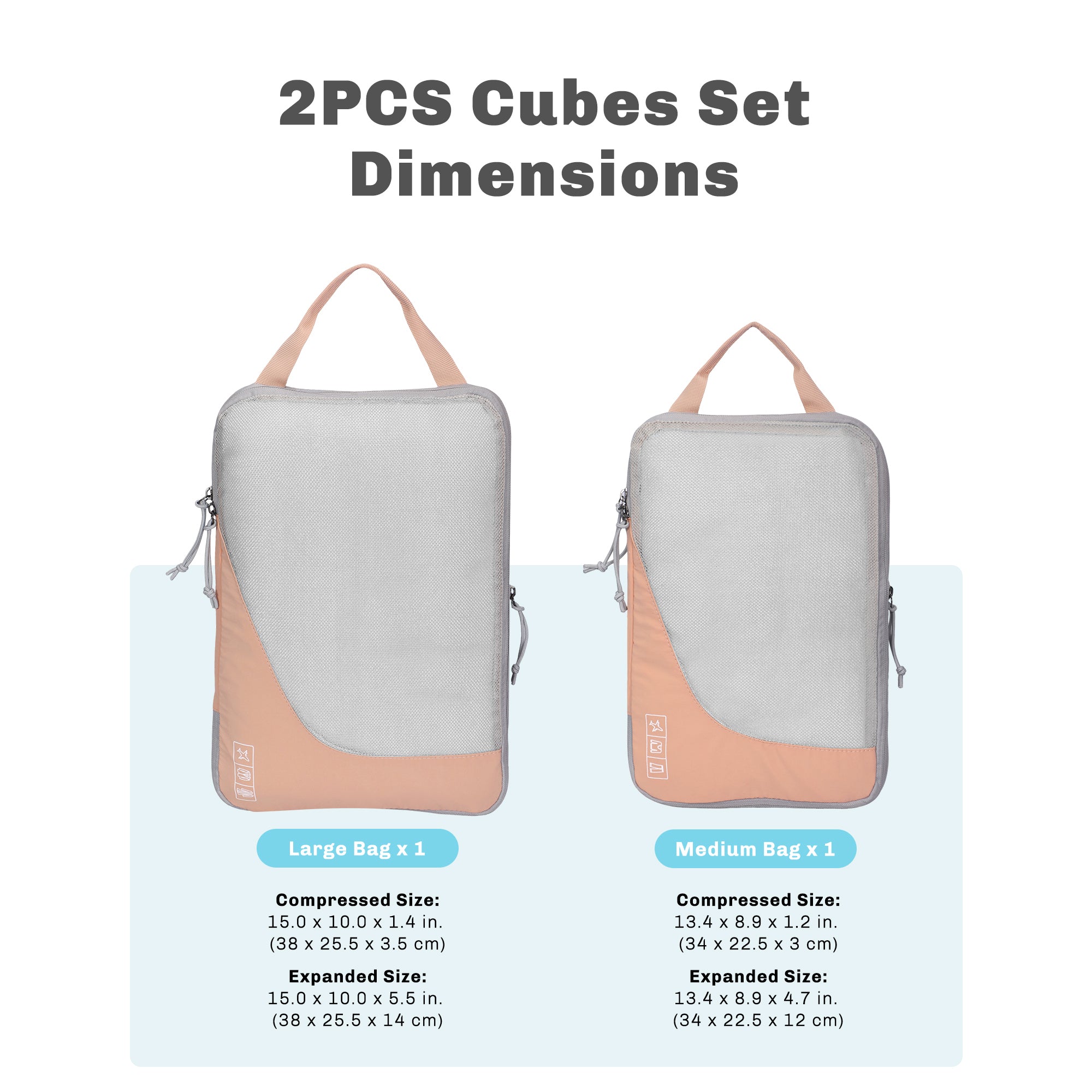 Compression Cubes Set 2 Piece/ 4 Piece/ 6 Piece