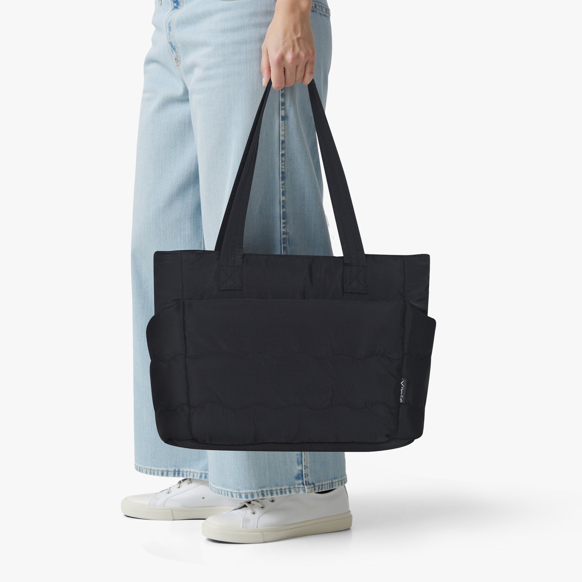 Hynes Eagle 20L Puffy Tote Bag – Lightweight Water-Resistant Work & Gym Bag with Laptop Sleeve, Luggage Strap & Smart Pockets