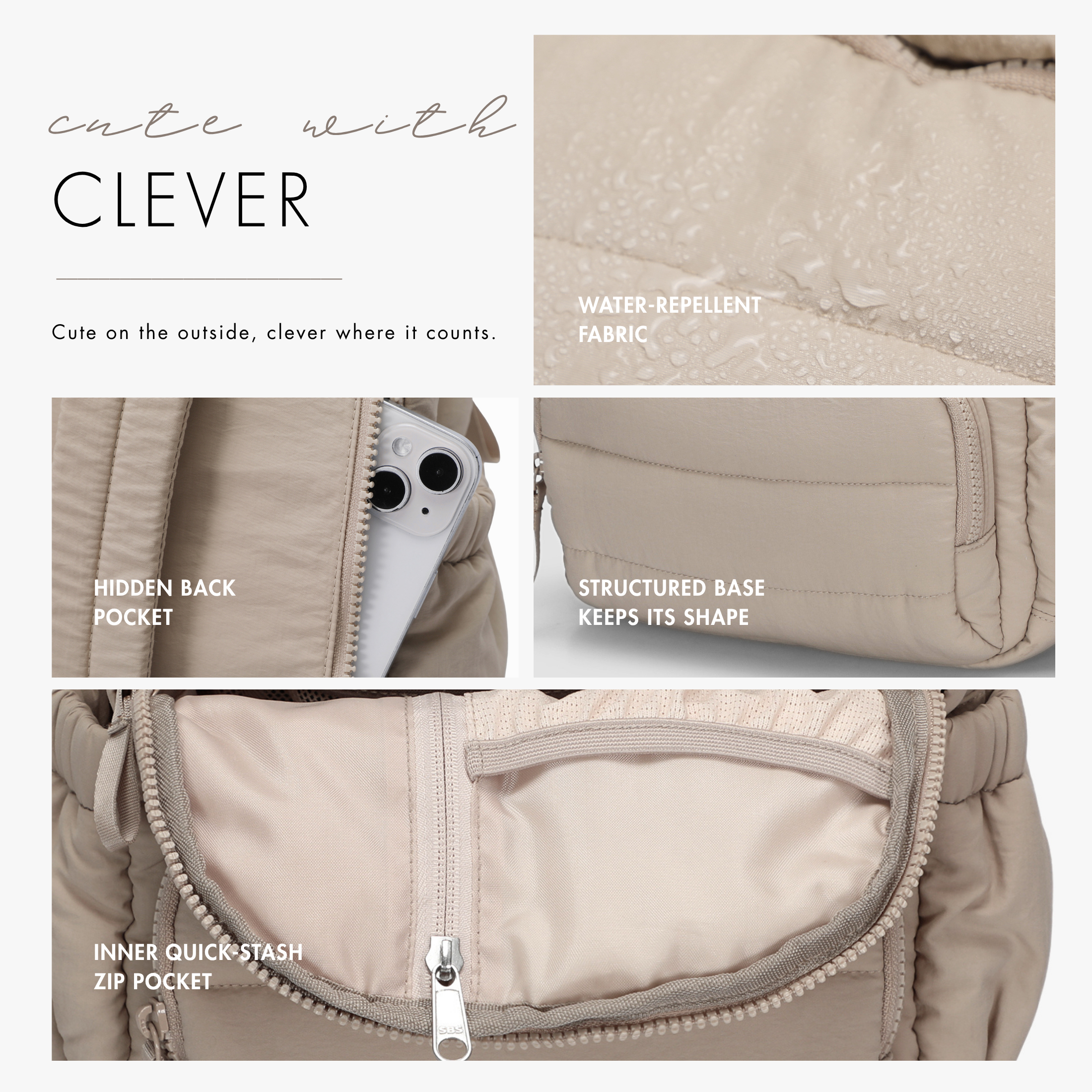 Cloud Mini Puffer Backpack - Hynes Eagle