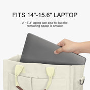 Corduroy Tote Bag-Beige