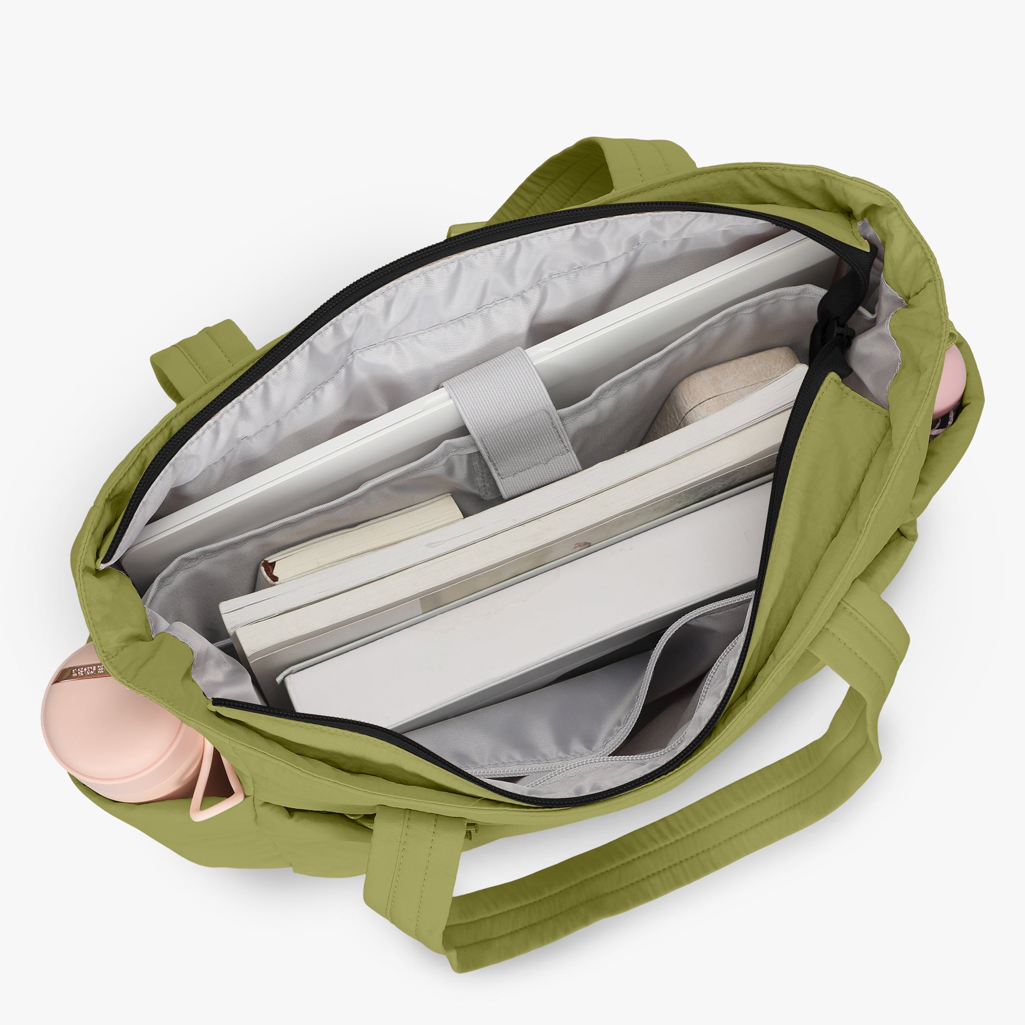Hynes Eagle 20L Puffy Tote Bag – Lightweight Water-Resistant Work & Gym Bag with Laptop Sleeve, Luggage Strap & Smart Pockets