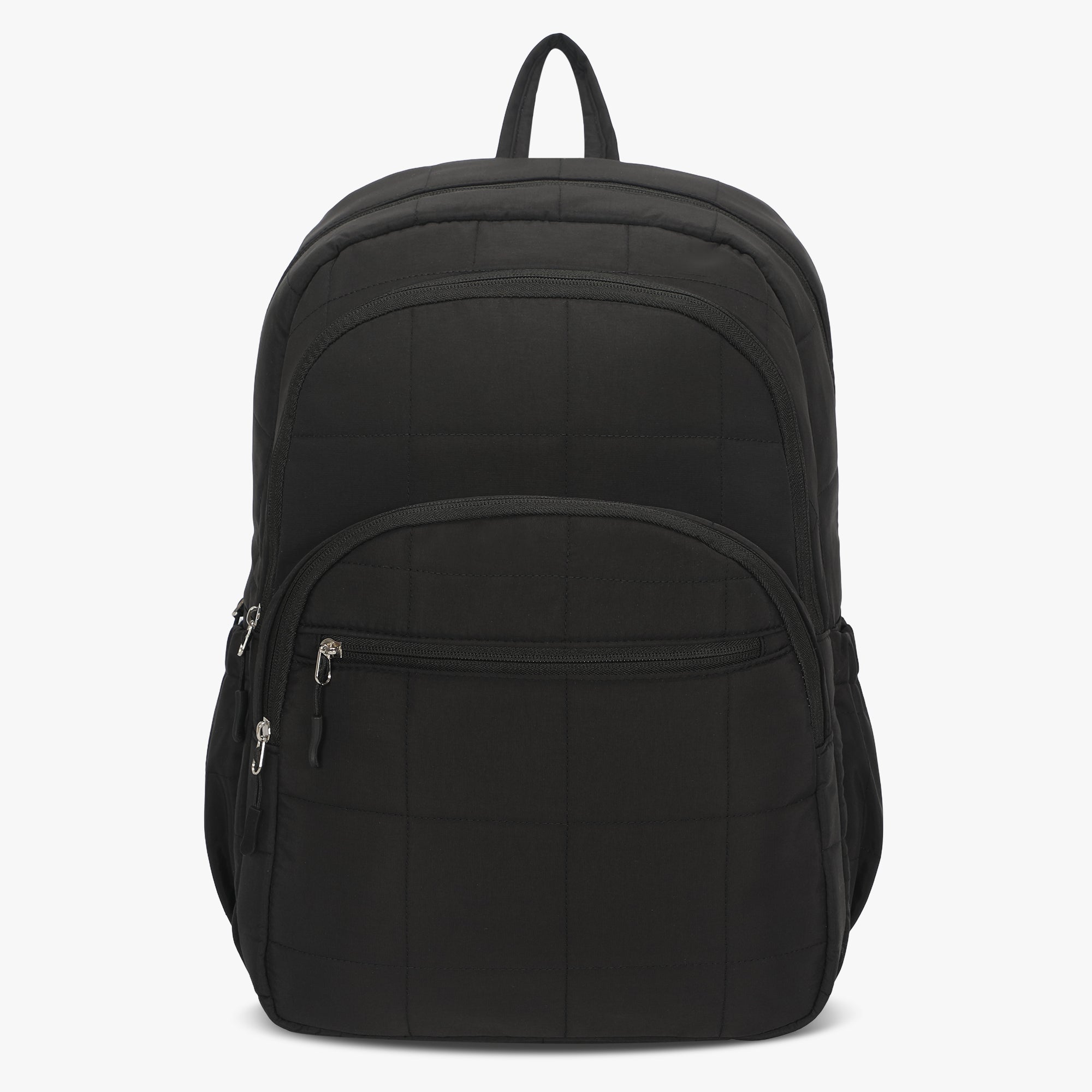 Quilted Backpack-Black