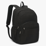 Quilted Backpack-Black