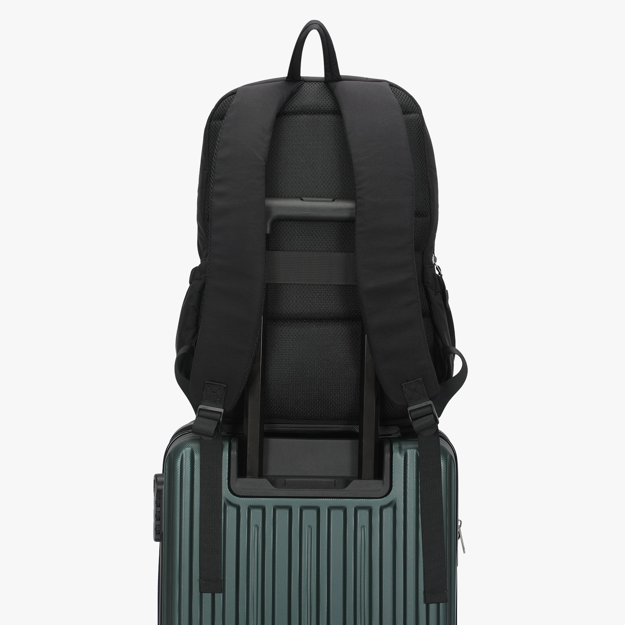 Quilted Backpack-Black