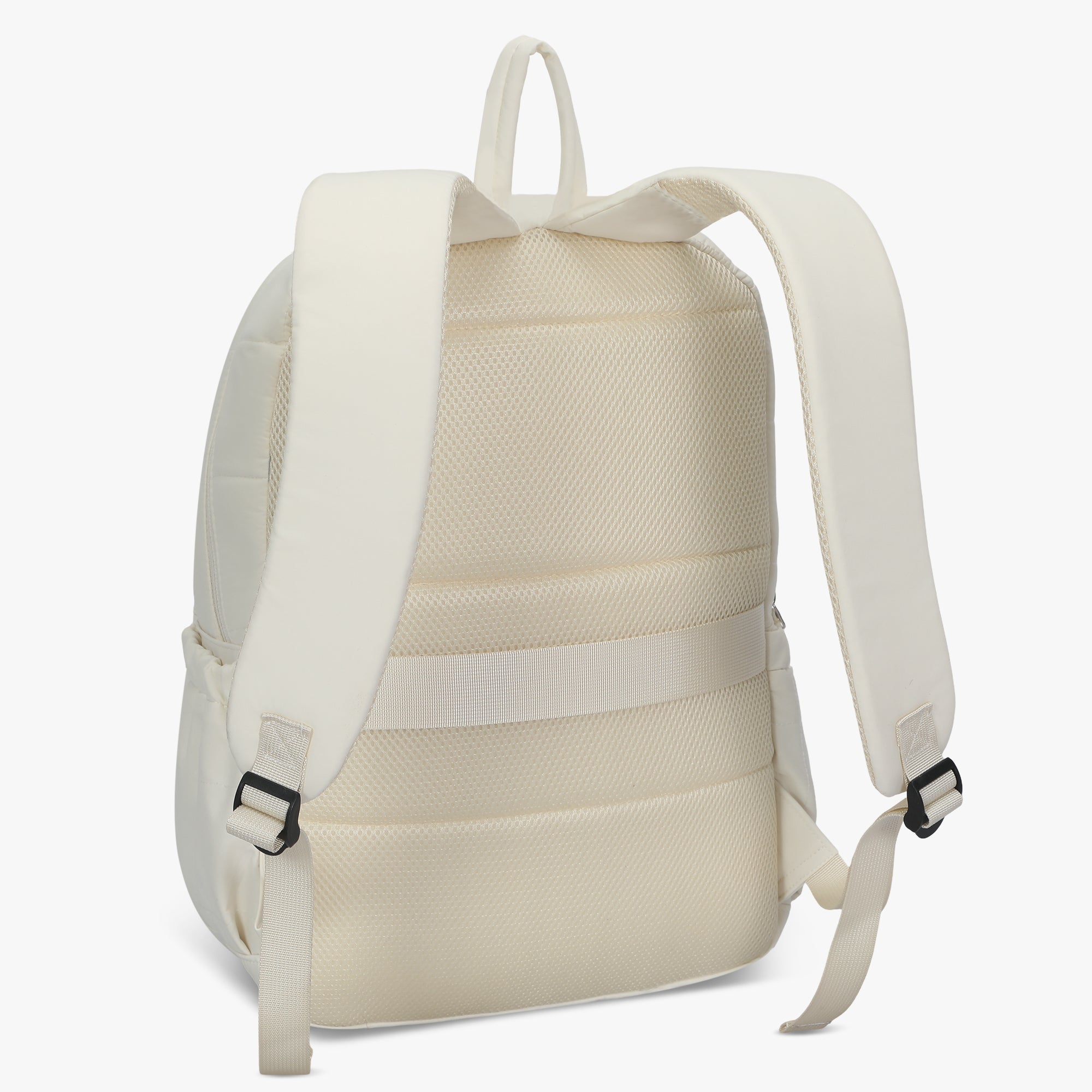 Quilted Backpack-Beige
