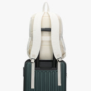 Quilted Backpack-Beige