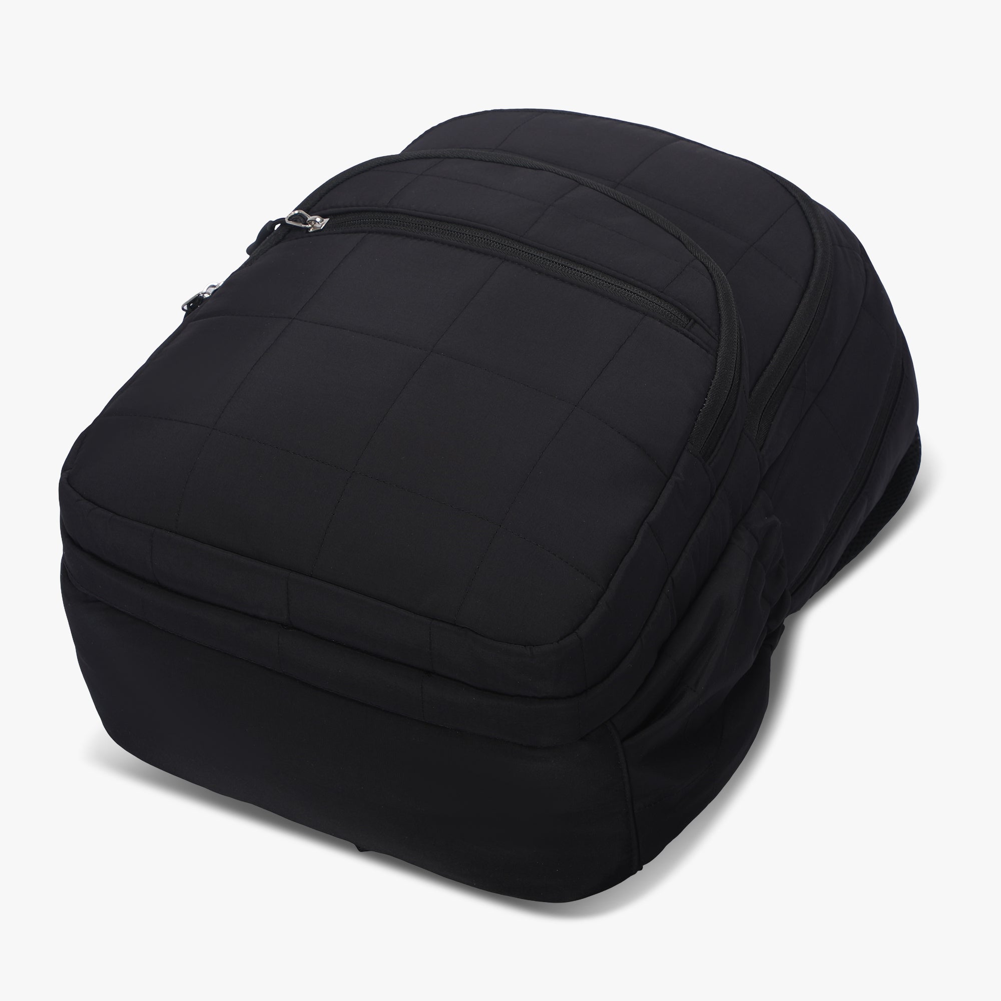 Quilted Backpack-Black