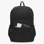 Quilted Backpack-Black