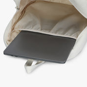 Quilted Backpack-Beige