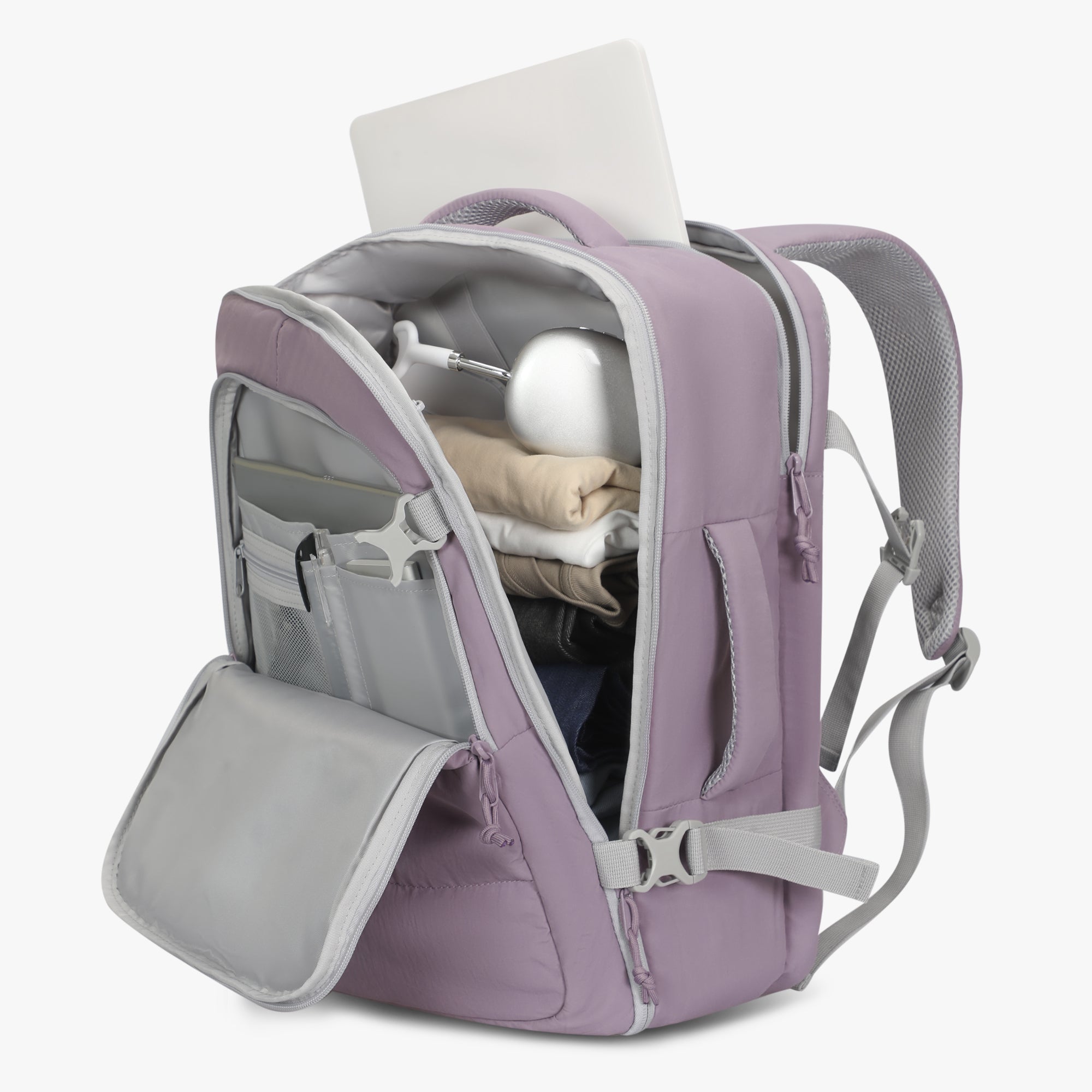 Hynes Eagle 30L Lightweight Puffy Backpack – Stylish Carry-On Travel Bag with Laptop Sleeve