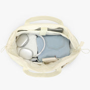 Quilted Travel Tote-Beige