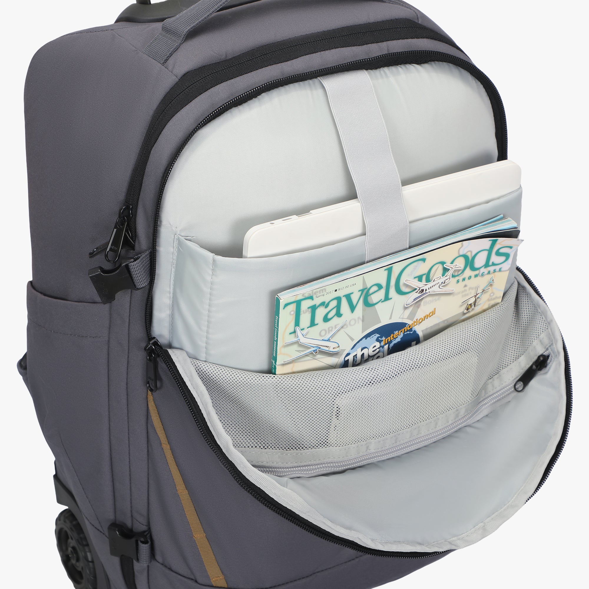 Hynes Eagle 2-in-1 Modular Rolling Backpack Set – Convertible Carry-On Luggage with Detachable Daypack, Water-Resistant, Flight Approved