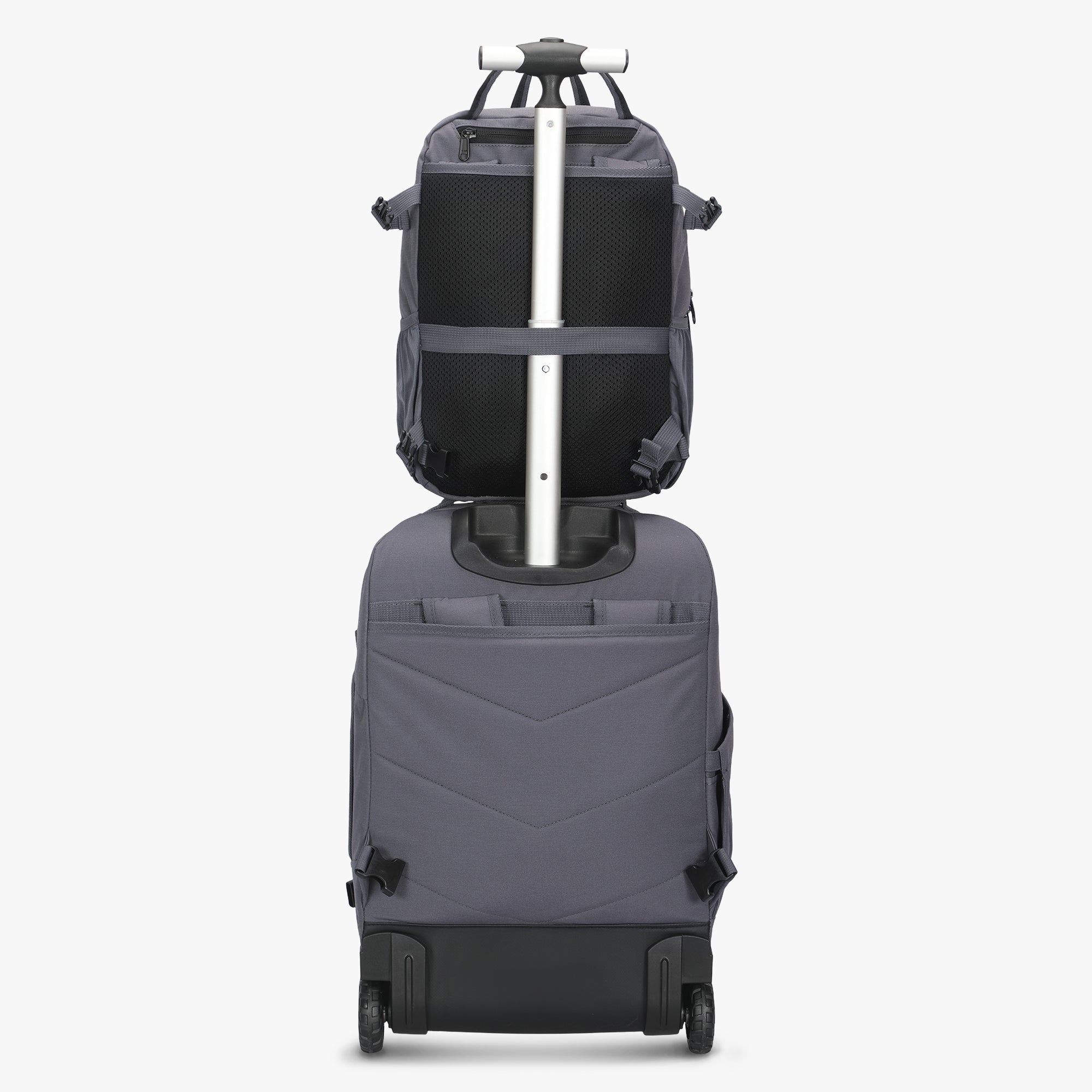 Hynes Eagle 2-in-1 Modular Rolling Backpack Set – Convertible Carry-On Luggage with Detachable Daypack, Water-Resistant, Flight Approved