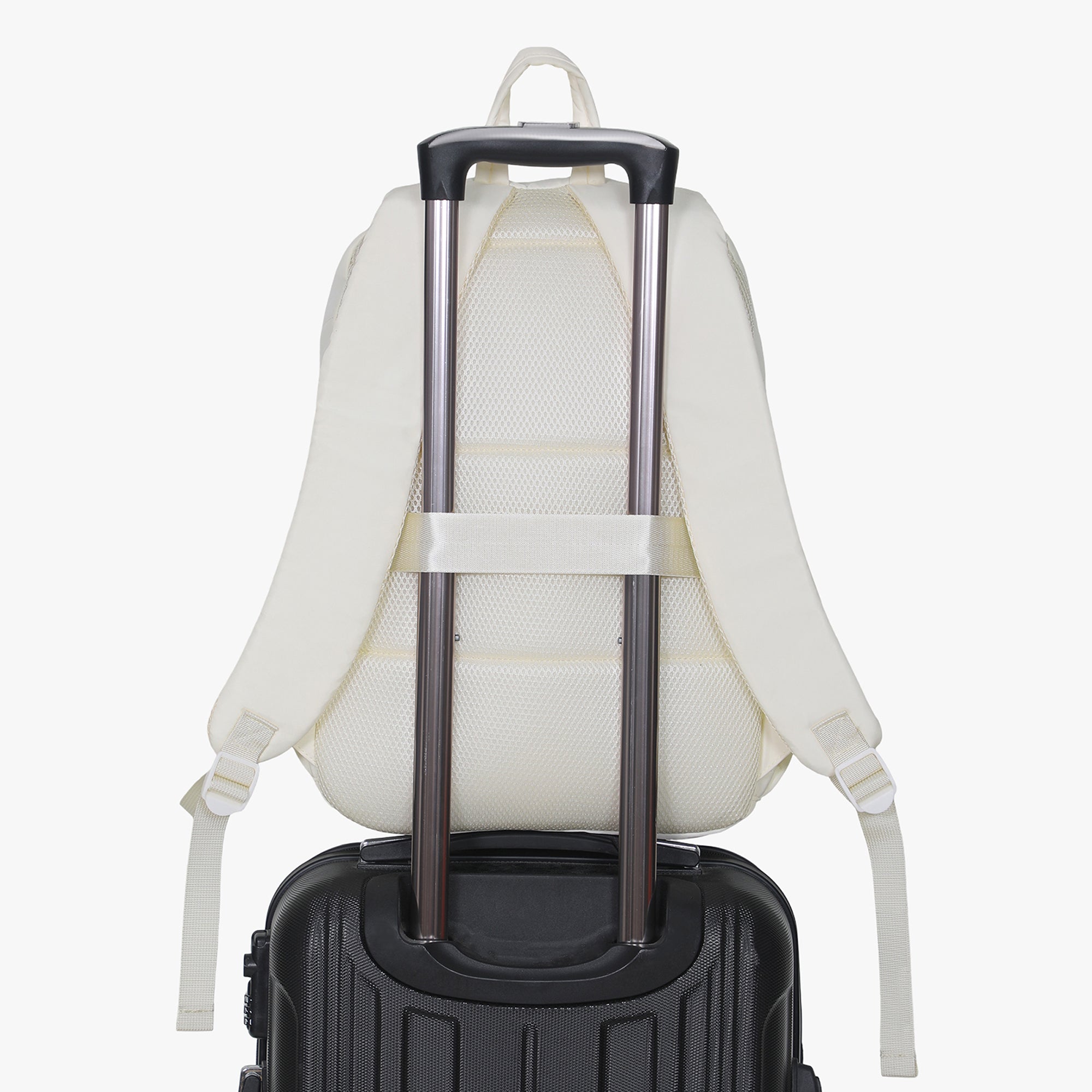 Hynes Eagle Quilted Square Backpack – Lightweight Water-Resistant Laptop Travel Bag – Fits 17” Device