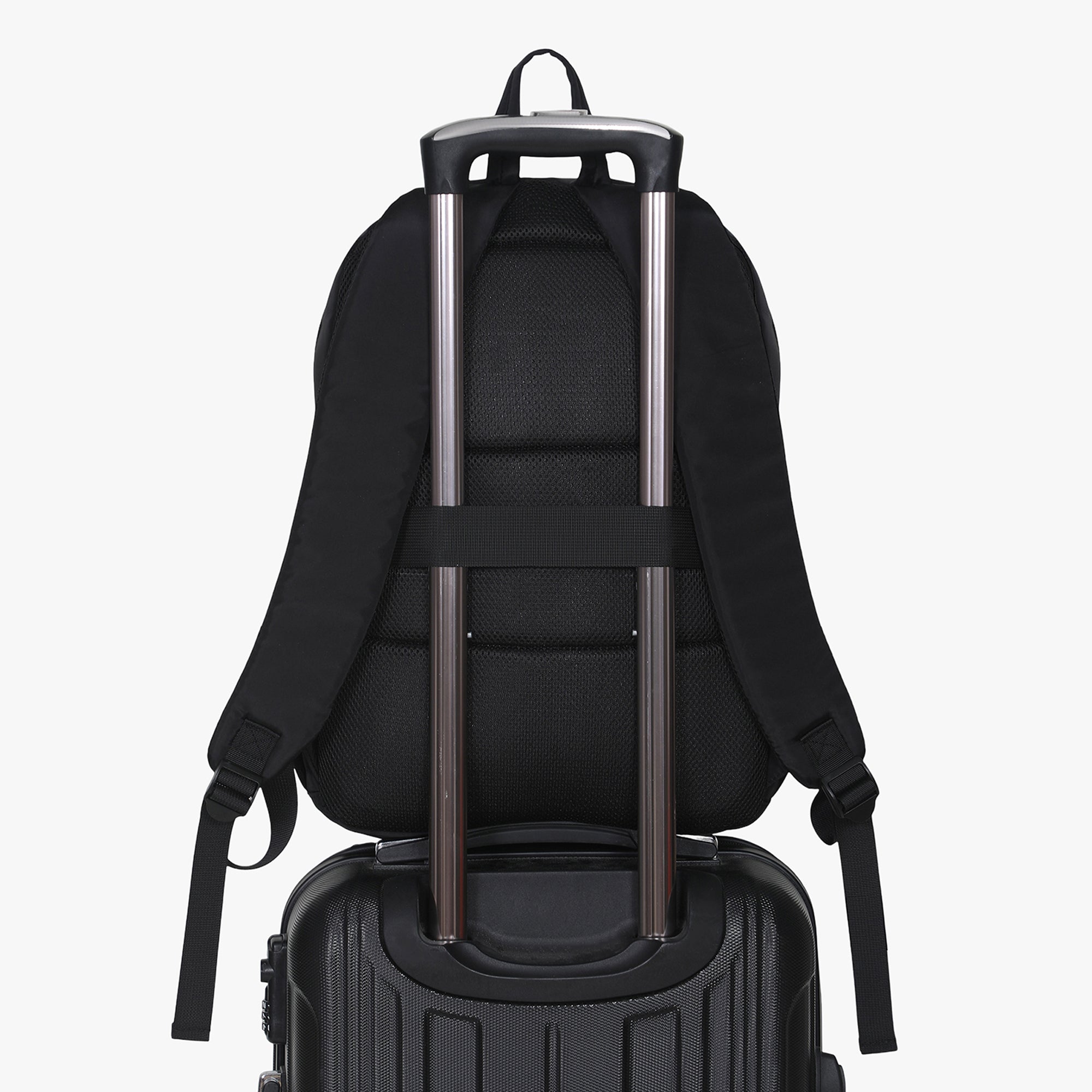 Hynes Eagle Quilted Square Backpack – Lightweight Water-Resistant Laptop Travel Bag – Fits 17” Device