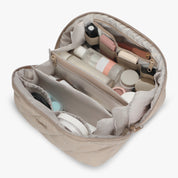 Hynes Eagle Women Quilted Makeup & Toiletry Organizer – Water-Resistant Travel Cosmetic Bag