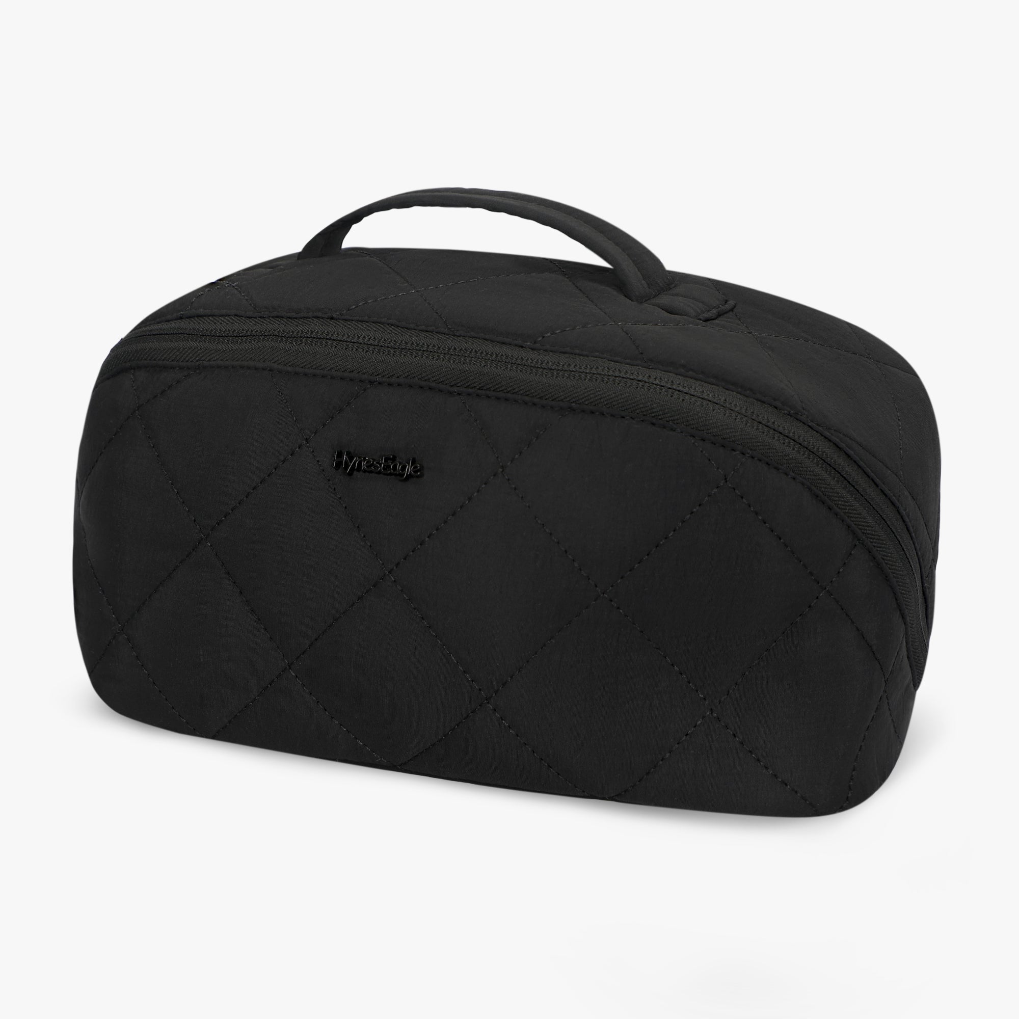 Hynes Eagle Women Quilted Makeup & Toiletry Organizer – Water-Resistant Travel Cosmetic Bag