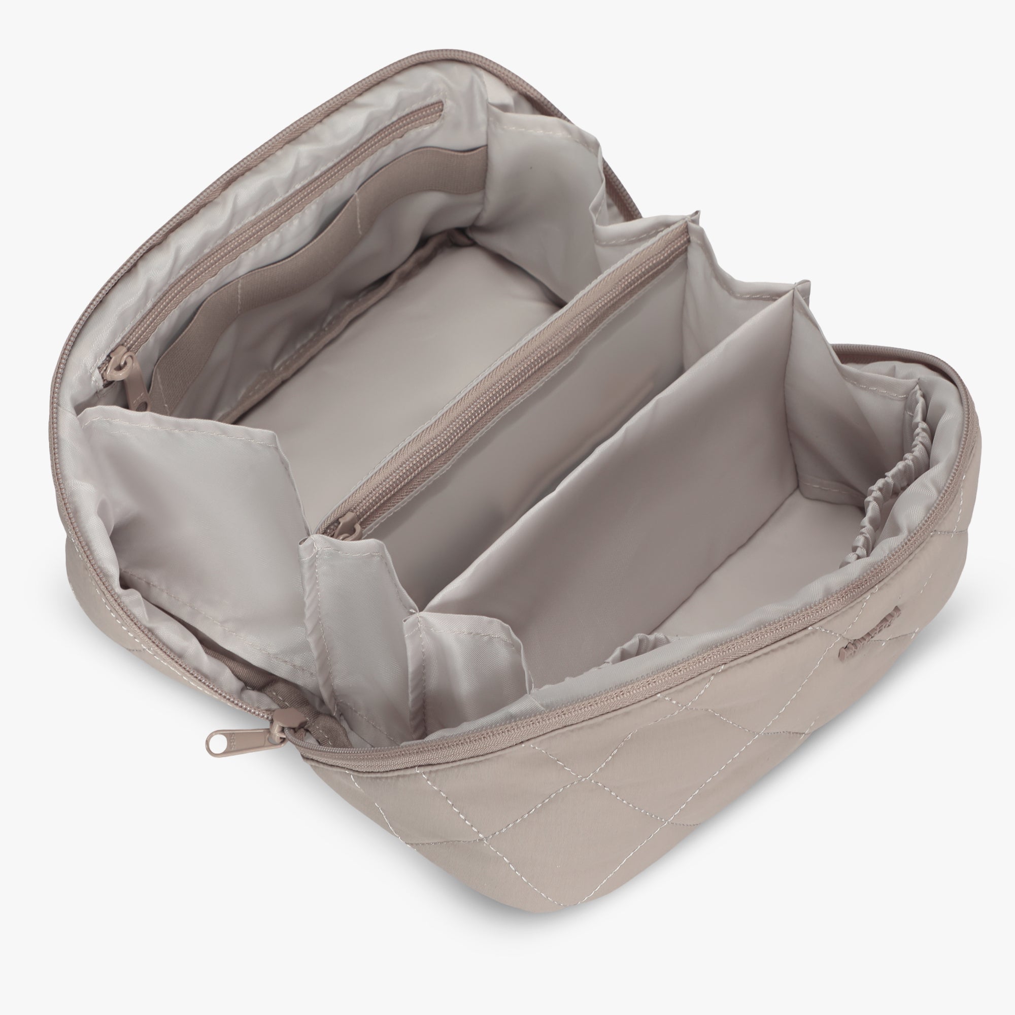 Hynes Eagle Women Quilted Makeup & Toiletry Organizer – Water-Resistant Travel Cosmetic Bag