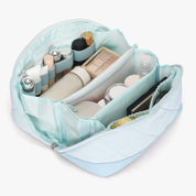 Quilted Makeup Bag Organizer – Structured Base – Hynes Eagle