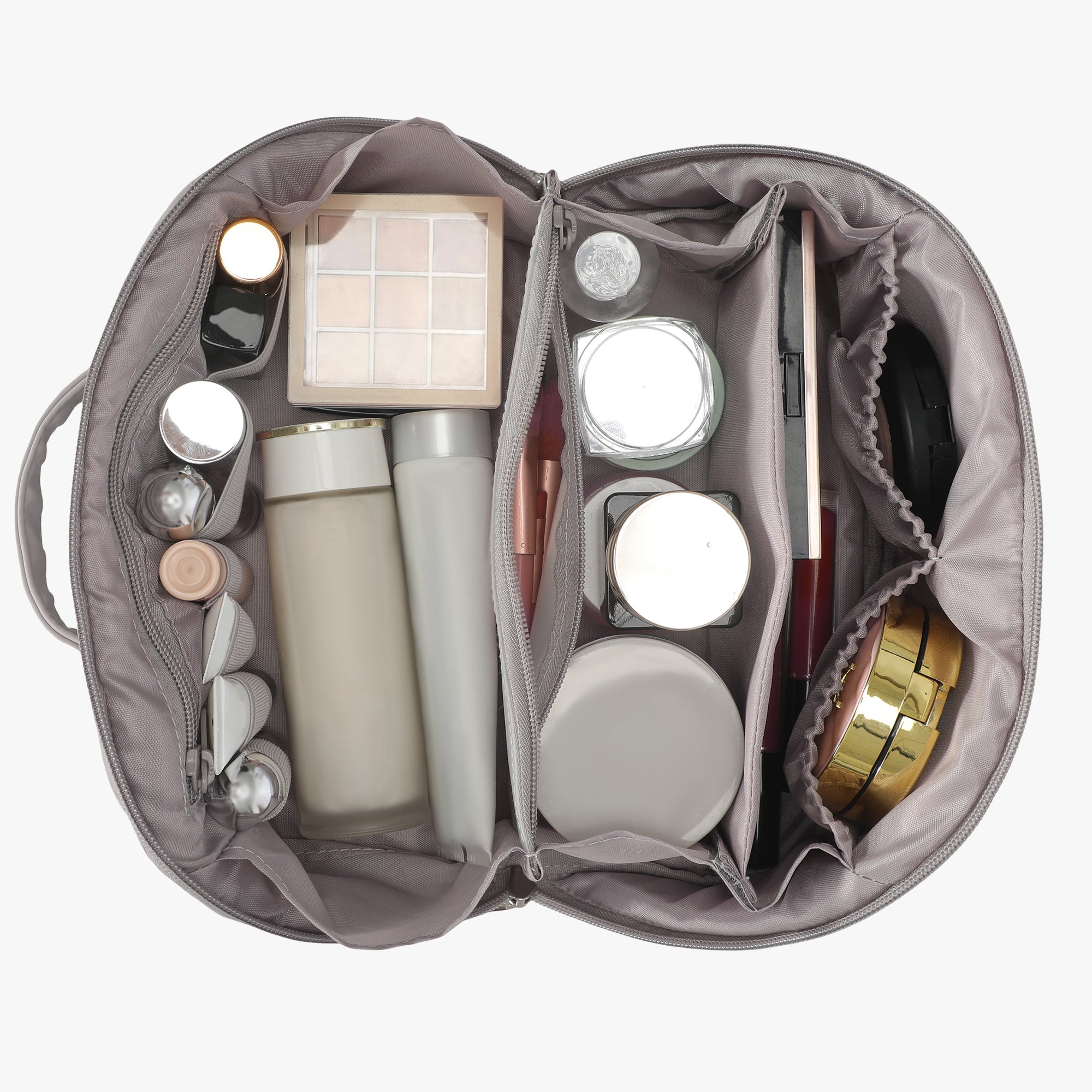 Quilted Makeup Bag Organizer – Structured Base – Hynes Eagle
