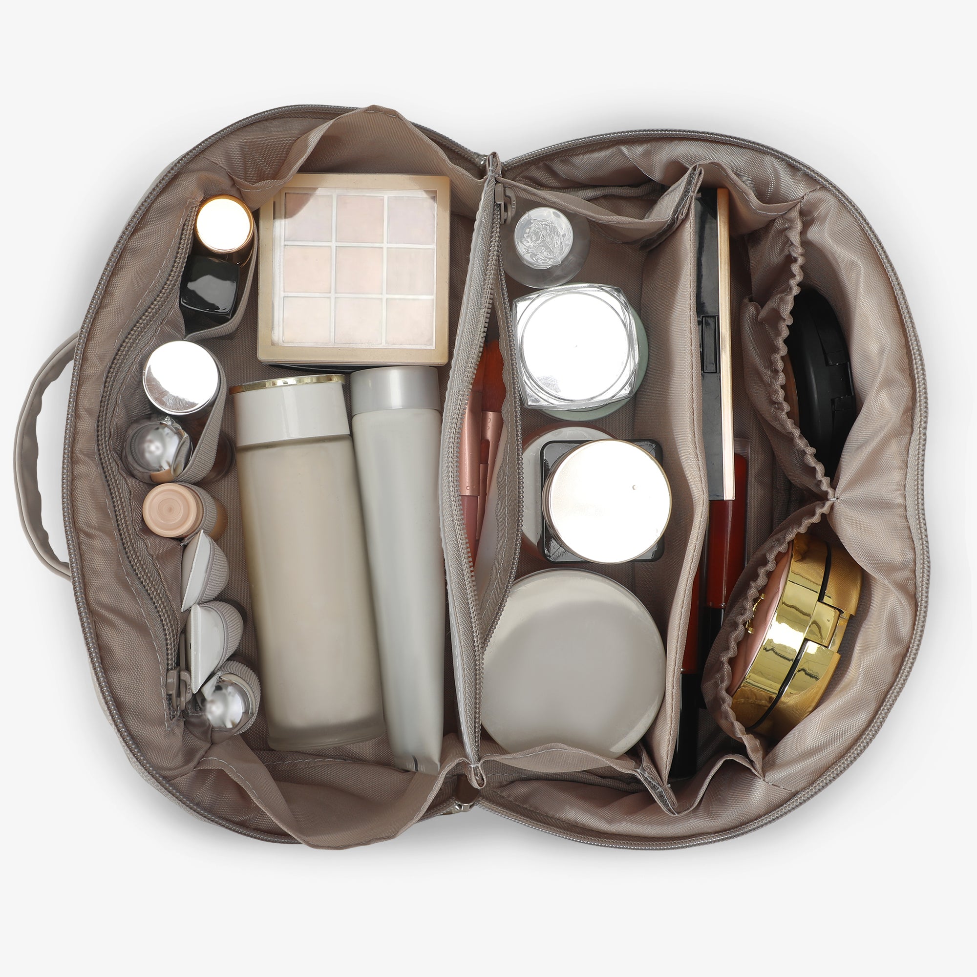 Quilted Makeup Bag Organizer – Structured Base – Hynes Eagle