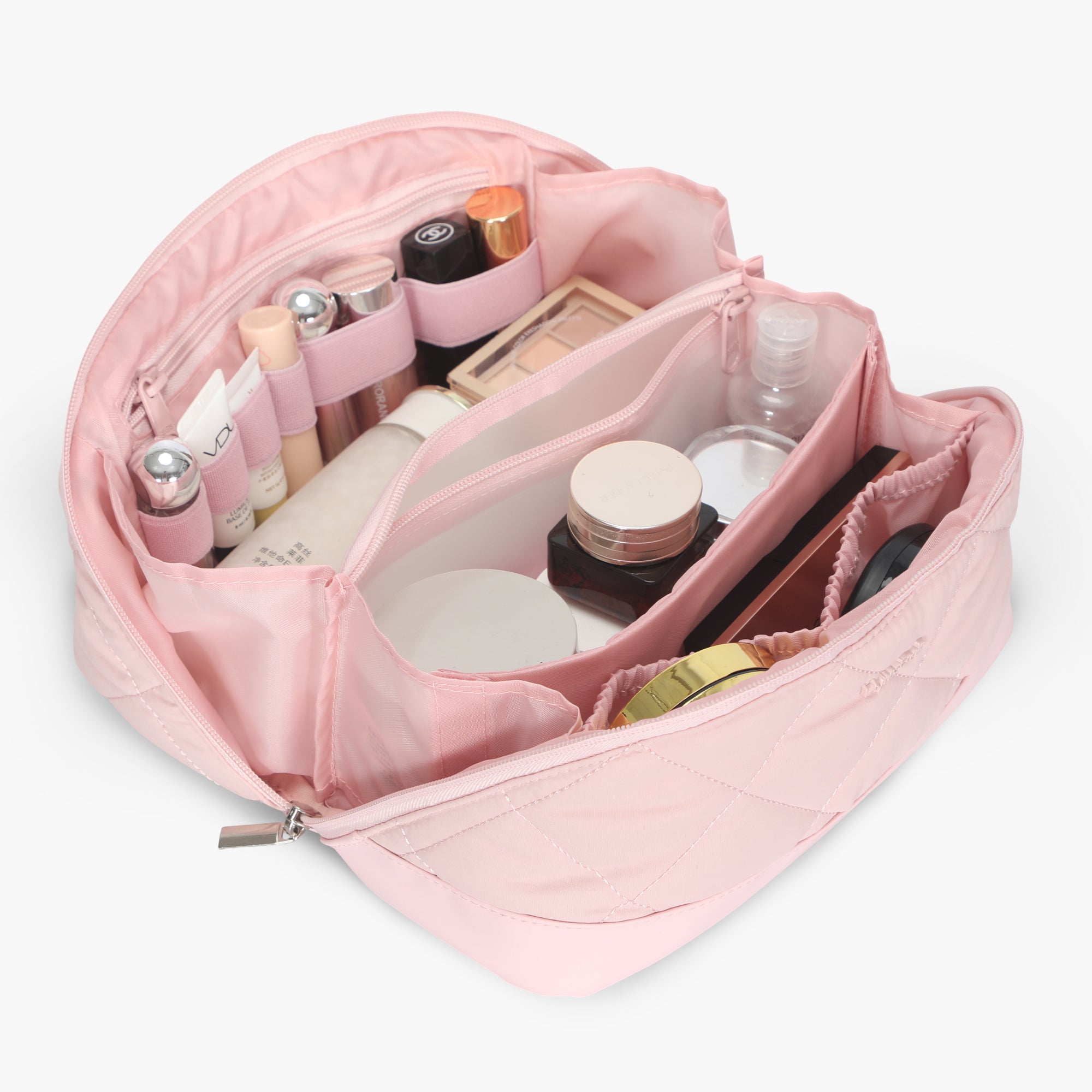 Quilted Makeup Bag Organizer – Structured Base – Hynes Eagle